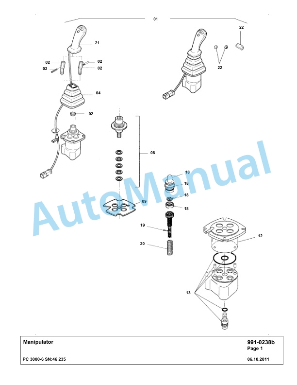 Komatsu PC3000-6 Hydraulic Mining Excavator Parts Manual G46235-5
