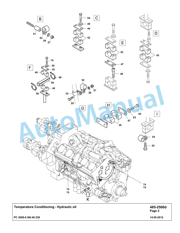 Komatsu PC3000-6 Hydraulic Mining Excavator Parts Manual G46239-4