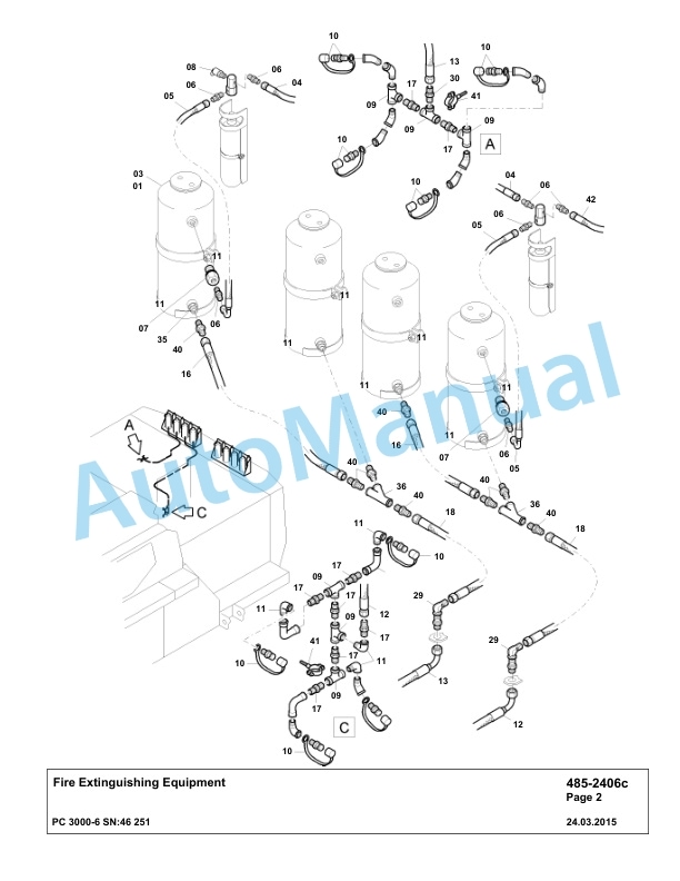 Komatsu PC3000-6 Hydraulic Mining Excavator Parts Manual G46251-4