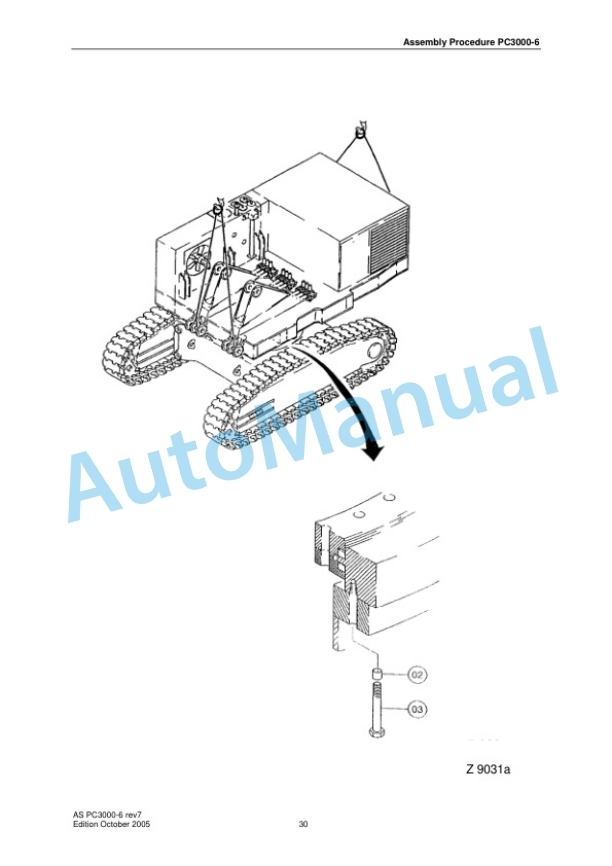 Komatsu PC3000-6 Hydraulic Mining Shovel Field Assembly Instruction PC3000-6rev7 3 Komatsu PC3000-6 Hydraulic Mining Shovel Field Assembly Instruction PC3000-6rev7 - Image 3
