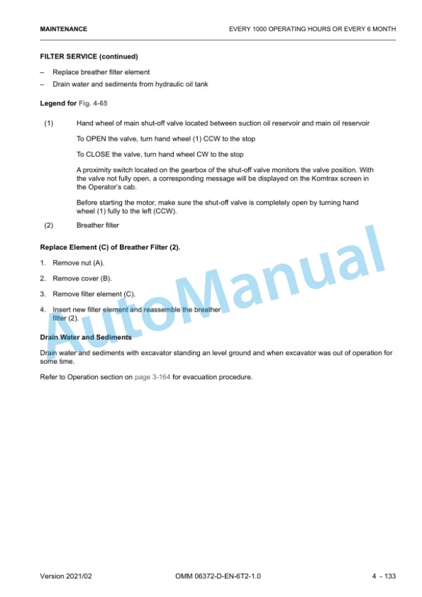 Komatsu PC3000-6 Hydraulic Mining Shovel Operation and Maintenance Manual 06372-D-EN-6T2-P1-1.0 5 Komatsu PC3000-6 Hydraulic Mining Shovel Operation and Maintenance Manual 06372-D-EN-6T2-P1-1.0 - Image 5