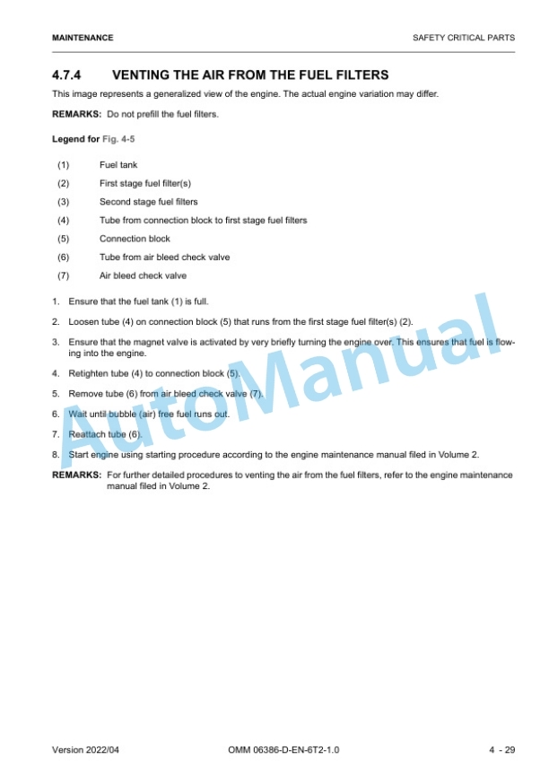 Komatsu PC3000-6 Hydraulic Mining Shovel Operation and Maintenance Manual 06386-D-EN-6T2-P1-1.0 4 Komatsu PC3000-6 Hydraulic Mining Shovel Operation and Maintenance Manual 06386-D-EN-6T2-P1-1.0 - Image 4