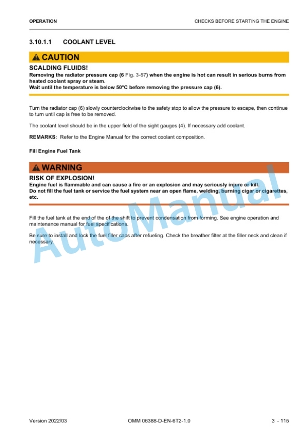 Komatsu PC3000-6 Hydraulic Mining Shovel Operation and Maintenance Manual 06388-D-EN-6T2-P1-1.0 3 Komatsu PC3000-6 Hydraulic Mining Shovel Operation and Maintenance Manual 06388-D-EN-6T2-P1-1.0 - Image 3