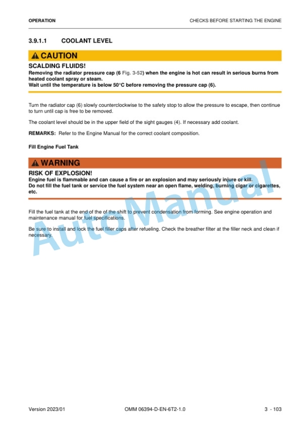 Komatsu PC3000-6 Hydraulic Mining Shovel Operation and Maintenance Manual 06394-D-EN-6T2-P1-1.0 3 Komatsu PC3000-6 Hydraulic Mining Shovel Operation and Maintenance Manual 06394-D-EN-6T2-P1-1.0 - Image 3
