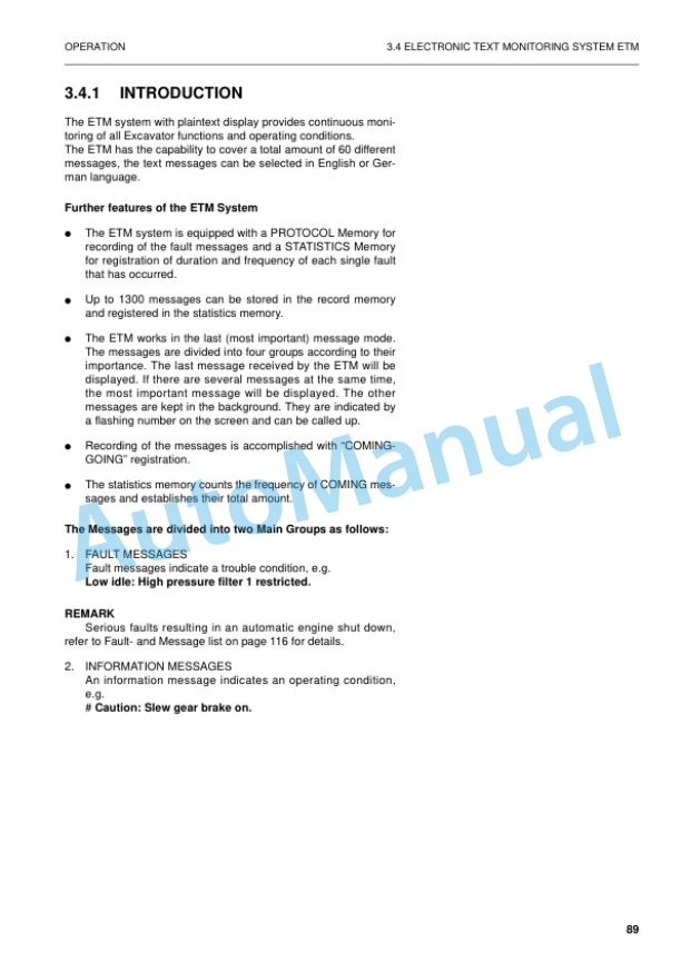 Komatsu PC3000-6 Hydraulic Mining Shovel Operation and Maintenance Manual GZEAM06253 2 Komatsu PC3000-6 Hydraulic Mining Shovel Operation and Maintenance Manual GZEAM06253 - Image 2