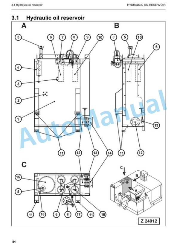 Alternative view of Komatsu PC3000-6 Hydraulic Mining Shovel Service Manual