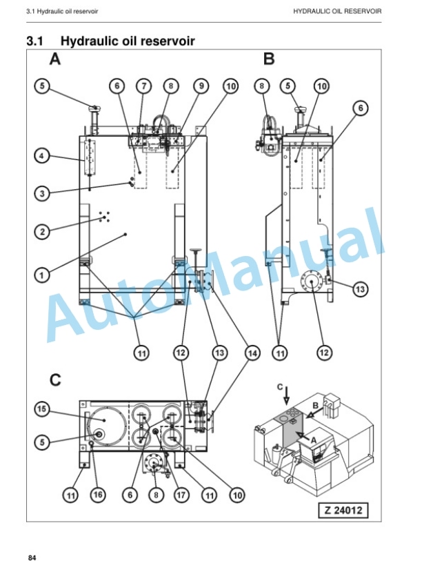 Alternative view of Komatsu PC3000-6 Hydraulic Mining Shovel Service Manual SMPC30006208