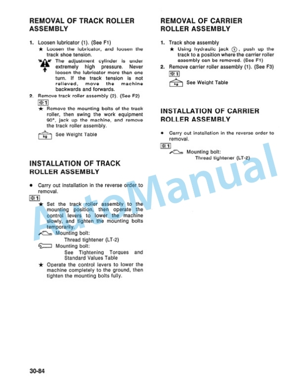 Komatsu PC300LC-5, PC400LC-5 Hydraulic Excavator Shop Manual CEBM207041 5 Komatsu PC300LC-5, PC400LC-5 Hydraulic Excavator Shop Manual CEBM207041-5