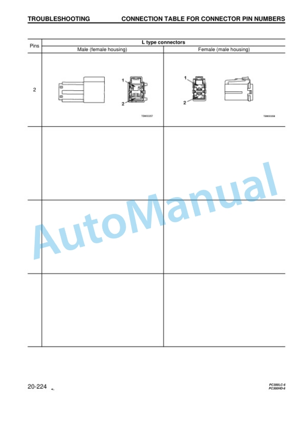 Komatsu PC300LC-6, PC300HD-6 Hydraulic Excavator Shop Manual CEBM002901 3 Komatsu PC300LC-6, PC300HD-6 Hydraulic Excavator Shop Manual CEBM002901 - Image 3