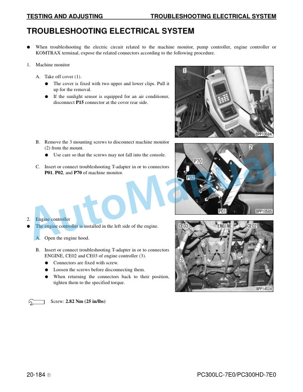 Komatsu PC300LC-7E0, PC300HD-7E0 Hydraulic Excavator Shop Manual CEBM016802 3 Komatsu PC300LC-7E0, PC300HD-7E0 Hydraulic Excavator Shop Manual CEBM016802 - Image 3
