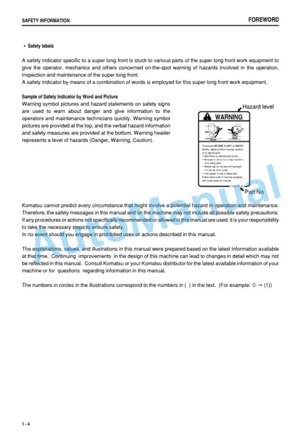 Komatsu PC300LC-8M0 Hydraulic Excavator Operation and Maintenance Manual PEN00824-00 2 Komatsu PC300LC-8M0 Hydraulic Excavator Operation and Maintenance Manual PEN00824-00 - Image 2