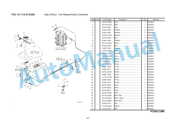 Komatsu PC300LC-8M0, SAA6D114E-3F Parts Manual FEN04125-NI-00 4 Komatsu PC300LC-8M0, SAA6D114E-3F Parts Manual FEN04125-NI-00 - Image 4