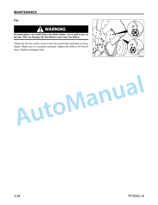 Komatsu PC300LL-6 Hydraulic Excavator Operation and Maintenance Manual CEAM008501 5 Komatsu PC300LL-6 Hydraulic Excavator Operation and Maintenance Manual CEAM008501 - Image 5