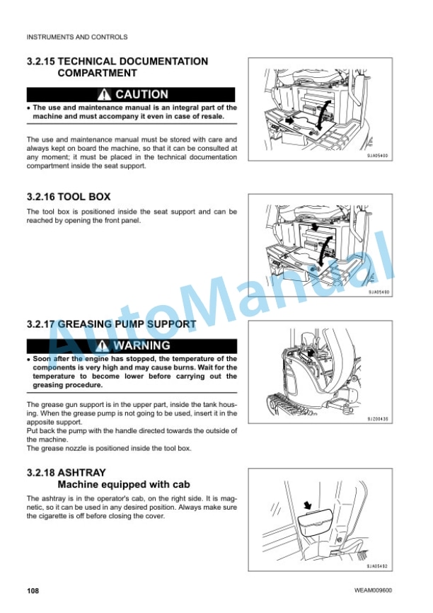 Komatsu PC30MR-3, PC35MR-3 Hydraulic Excavator Operation and Maintenance Manual WEAM009600 3 Komatsu PC30MR-3, PC35MR-3 Hydraulic Excavator Operation and Maintenance Manual WEAM009600 - Image 3