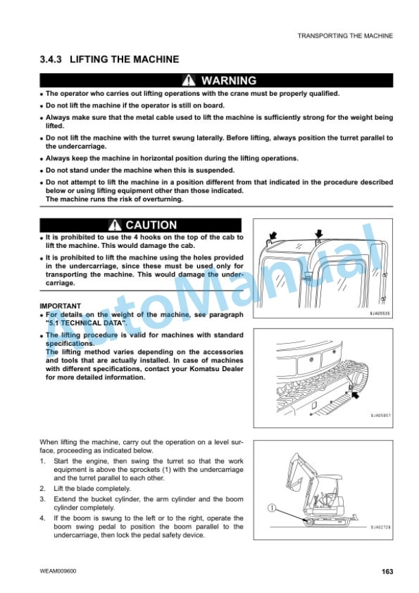 Komatsu PC30MR-3, PC35MR-3 Hydraulic Excavator Operation and Maintenance Manual WEAM009600 4 Komatsu PC30MR-3, PC35MR-3 Hydraulic Excavator Operation and Maintenance Manual WEAM009600 - Image 4