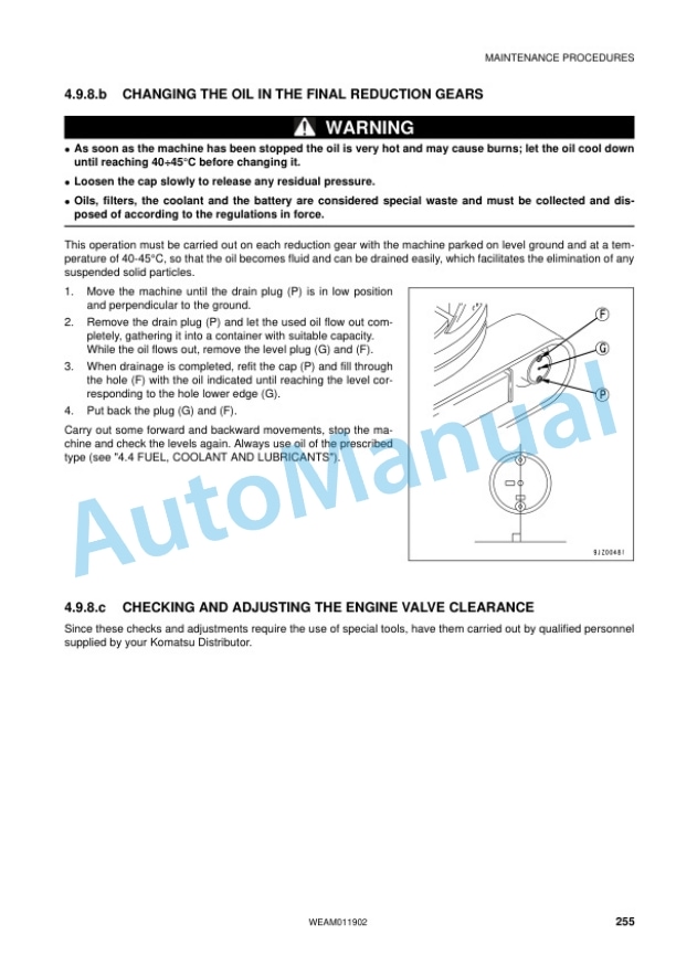 Komatsu PC30MR-3, PC35MR-3 Hydraulic Excavator Operation and Maintenance Manual WEAM011902 5 Komatsu PC30MR-3, PC35MR-3 Hydraulic Excavator Operation and Maintenance Manual WEAM011902 - Image 5
