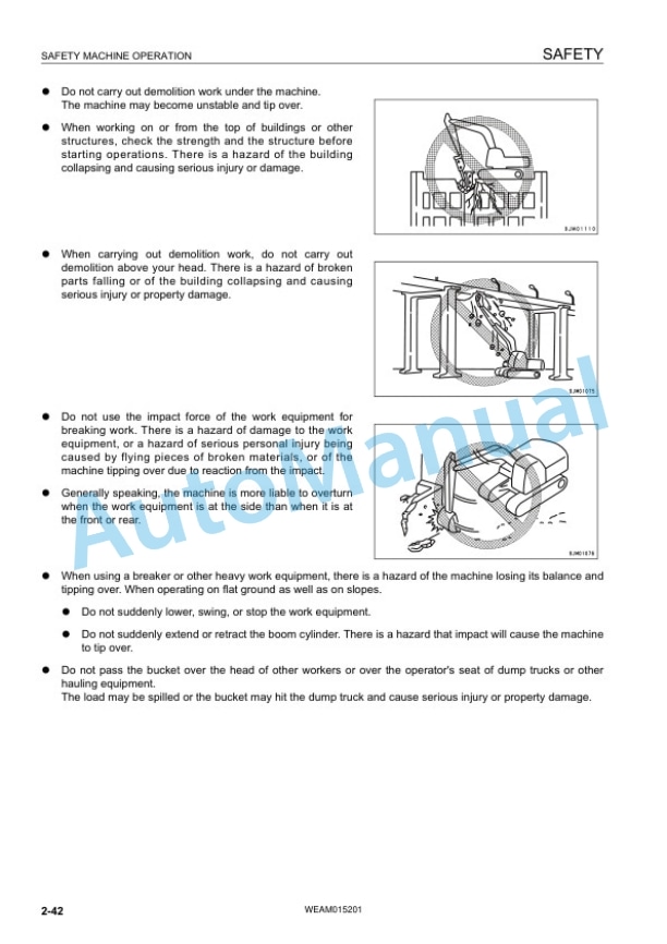 Komatsu PC30MR-3, PC35MR-3 Hydraulic Excavator Operation and Maintenance Manual WEAM015201 2 Komatsu PC30MR-3, PC35MR-3 Hydraulic Excavator Operation and Maintenance Manual WEAM015201 - Image 2