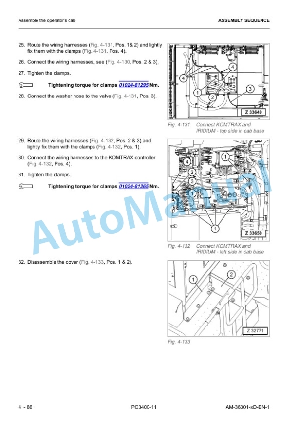 Komatsu PC3400-11M0 Hydraulic Excavator Field Assembly Instruction GEN00237-00 4 Komatsu PC3400-11M0 Hydraulic Excavator Field Assembly Instruction GEN00237-00 - Image 4