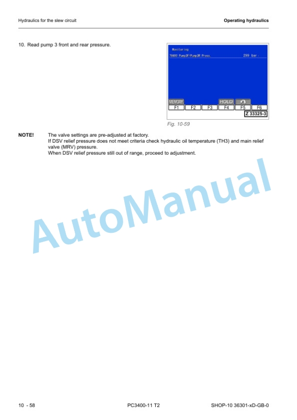 Alternative view of Komatsu PC3400-11M0 Hydraulic Excavator Shop Manual SEN06694-00