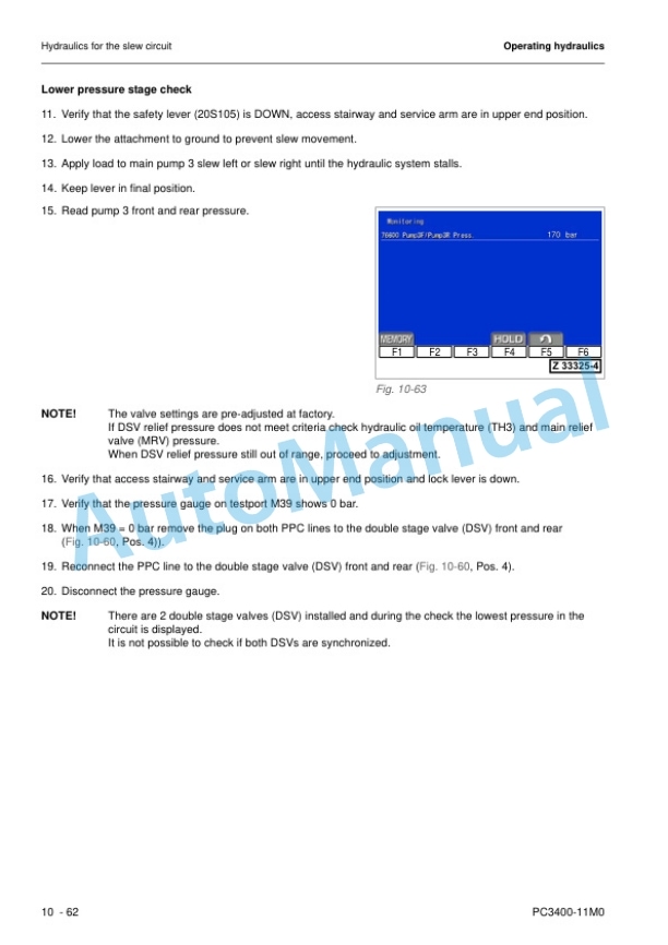 Alternative view of Komatsu PC3400-11M0 Hydraulic Excavator Shop Manual SEN06694-01