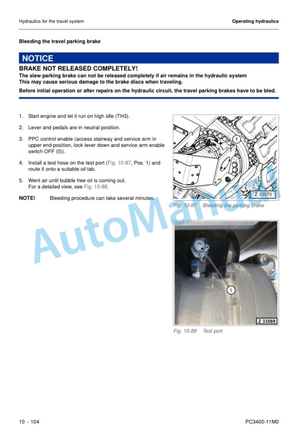 Alternative view of Komatsu PC3400-11M0 Hydraulic Excavator Shop Manual SEN06694-02