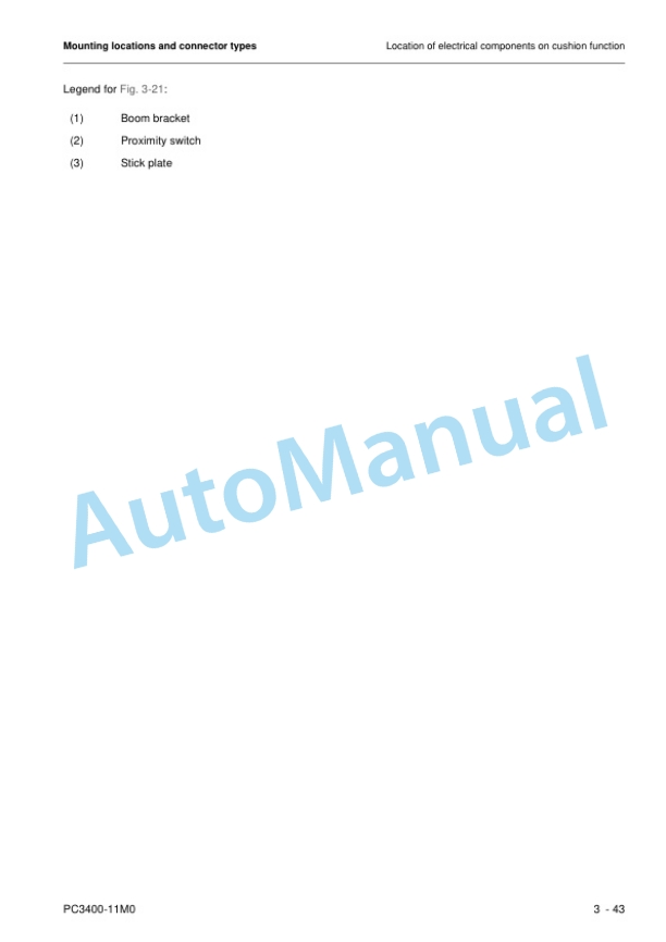Komatsu PC3400-11M0 Hydraulic Mining Shovel Shop Manual SEN06694-03 3 Komatsu PC3400-11M0 Hydraulic Mining Shovel Shop Manual SEN06694-03 - Image 3