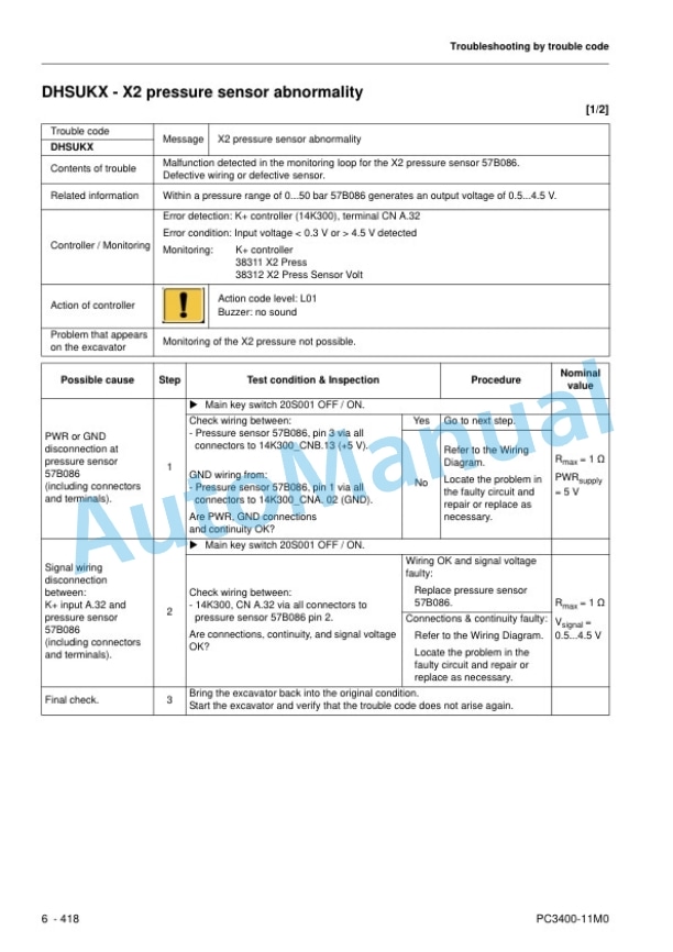Komatsu PC3400-11M0 Hydraulic Mining Shovel Shop Manual SEN06694-03 4 Komatsu PC3400-11M0 Hydraulic Mining Shovel Shop Manual SEN06694-03 - Image 4