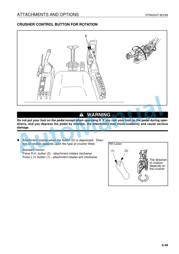 Komatsu PC340LC-7E0, PC340NLC-7E0 Hydraulic Excavator Operation and Maintenance Manual UEAM004802 5 Komatsu PC340LC-7E0, PC340NLC-7E0 Hydraulic Excavator Operation and Maintenance Manual UEAM004802 - Image 5