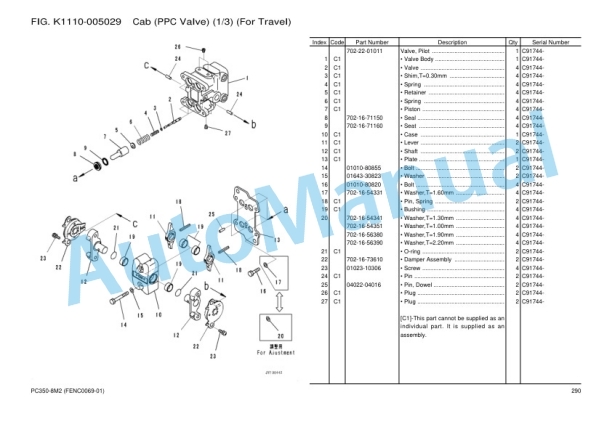 Komatsu PC350-8M2 Hydraulic Excavator Parts Manual FENC0069-01 4 Komatsu PC350-8M2 Hydraulic Excavator Parts Manual FENC0069-01 - Image 4