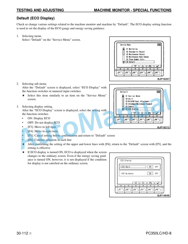 Komatsu PC350LC-8, PC350HD-8 Hydraulic Excavator Shop Manual CEBM007501 3 Komatsu PC350LC-8, PC350HD-8 Hydraulic Excavator Shop Manual CEBM007501 - Image 3