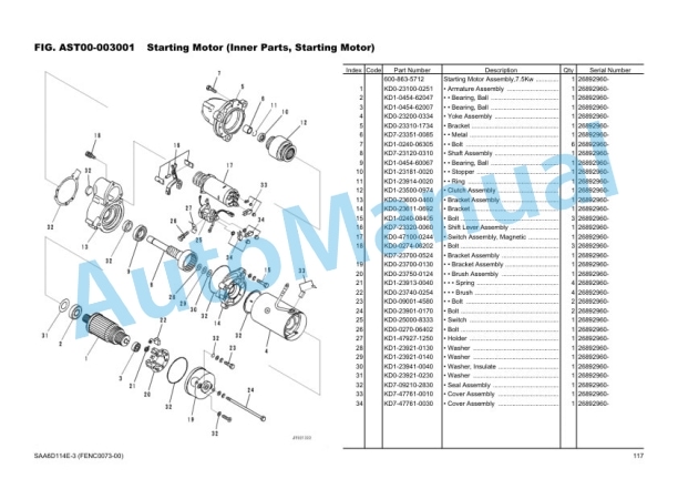 Komatsu PC350LC-8M2 Hydraulic Excavator Parts Manual FENC0073-00 2 Komatsu PC350LC-8M2 Hydraulic Excavator Parts Manual FENC0073-00 - Image 2