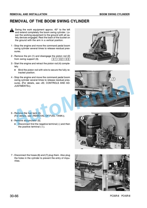 Komatsu PC35MR-8, PC45MR-8 Hydraulic Excavator Shop Manual WEBM000300 5 Komatsu PC35MR-8, PC45MR-8 Hydraulic Excavator Shop Manual WEBM000300-5