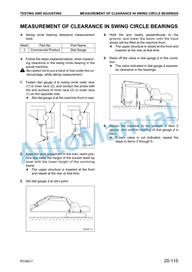 Komatsu PC360-7 Hydraulic Excavator Shop Manual SMEH3607M0 3 Komatsu PC360-7 Hydraulic Excavator Shop Manual SMEH3607M0 - Image 3