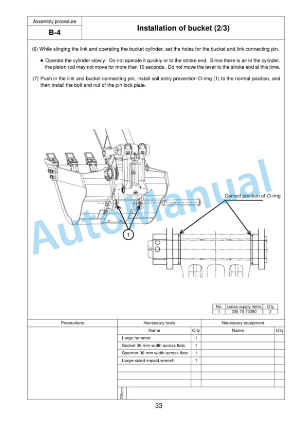 Komatsu PC360LC-10 Hydraulic Excavator Field Assembly Instruction GEN00110-02 3 Komatsu PC360LC-10 Hydraulic Excavator Field Assembly Instruction GEN00110-02 - Image 3