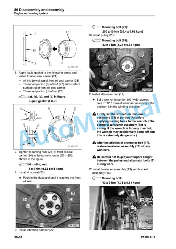 Komatsu PC360LC-10 Hydraulic Excavator Shop Manual SEN05619-04 5 Komatsu PC360LC-10 Hydraulic Excavator Shop Manual SEN05619-04 - Image 5
