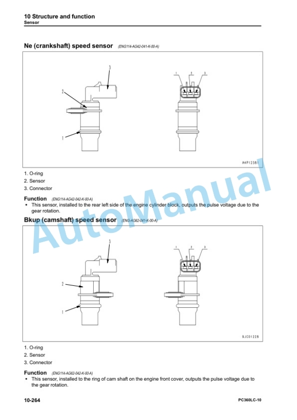 Alternative view of Komatsu PC360LC-10 Hydraulic Excavator Shop Manual SEN05619-05
