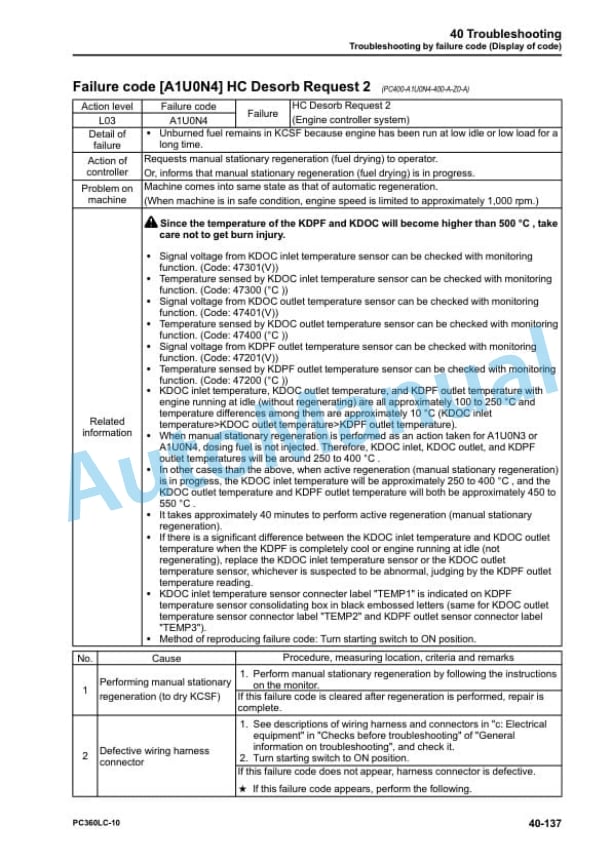 Komatsu PC360LC-10 Hydraulic Excavator Shop Manual SEN05619-05 3 Komatsu PC360LC-10 Hydraulic Excavator Shop Manual SEN05619-05 - Image 3