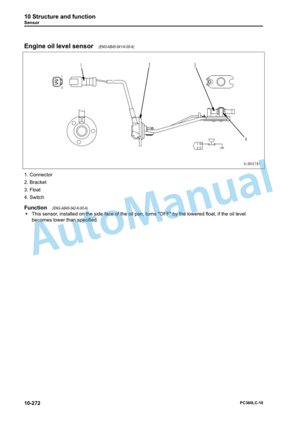 Alternative view of Komatsu PC360LC-10 Hydraulic Excavator Shop Manual SEN05619-09