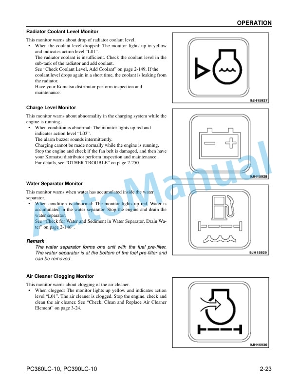Komatsu PC360LC-10, PC390LC-10 Hydraulic Excavator Operation and Maintenance Manual CEAM025403 2 Komatsu PC360LC-10, PC390LC-10 Hydraulic Excavator Operation and Maintenance Manual CEAM025403 - Image 2