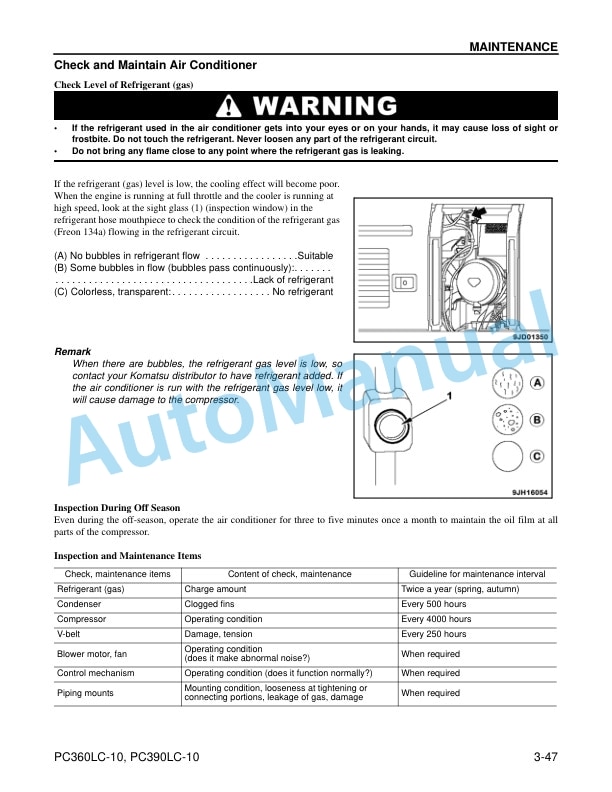 Komatsu PC360LC-10, PC390LC-10 Hydraulic Excavator Operation and Maintenance Manual CEAM025405 5 Komatsu PC360LC-10, PC390LC-10 Hydraulic Excavator Operation and Maintenance Manual CEAM025405 - Image 5