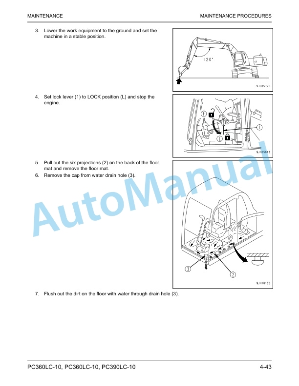 Komatsu PC360LC-10, PC390LC-10 Hydraulic Excavator Operation and Maintenance Manual CEAM025406 5 Komatsu PC360LC-10, PC390LC-10 Hydraulic Excavator Operation and Maintenance Manual CEAM025406 - Image 5