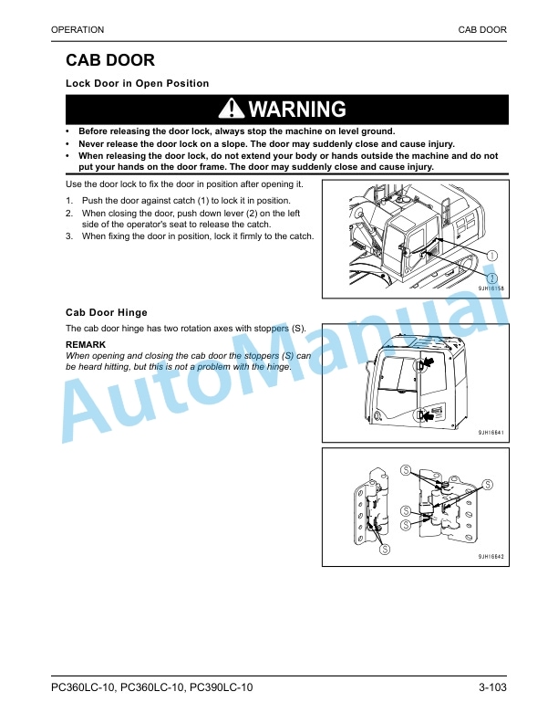 Komatsu PC360LC-10, PC390LC-10 Hydraulic Excavator Operation and Maintenance Manual CEAM025407 3 Komatsu PC360LC-10, PC390LC-10 Hydraulic Excavator Operation and Maintenance Manual CEAM025407 - Image 3