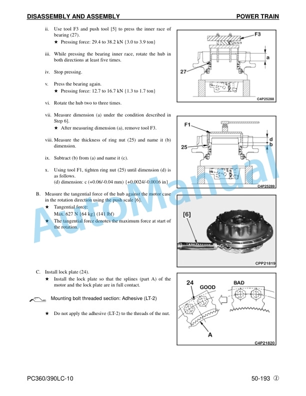 Komatsu PC360LC-10, PC390LC-10 Hydraulic Excavator Shop Manual CEBM025205 5 Komatsu PC360LC-10, PC390LC-10 Hydraulic Excavator Shop Manual CEBM025205 - Image 5