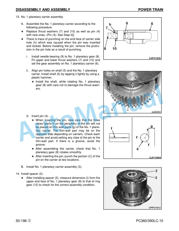 Komatsu PC360LC-10, PC390LC-10 Hydraulic Excavator Shop Manual CEBM025206 5 Komatsu PC360LC-10, PC390LC-10 Hydraulic Excavator Shop Manual CEBM025206 - Image 5
