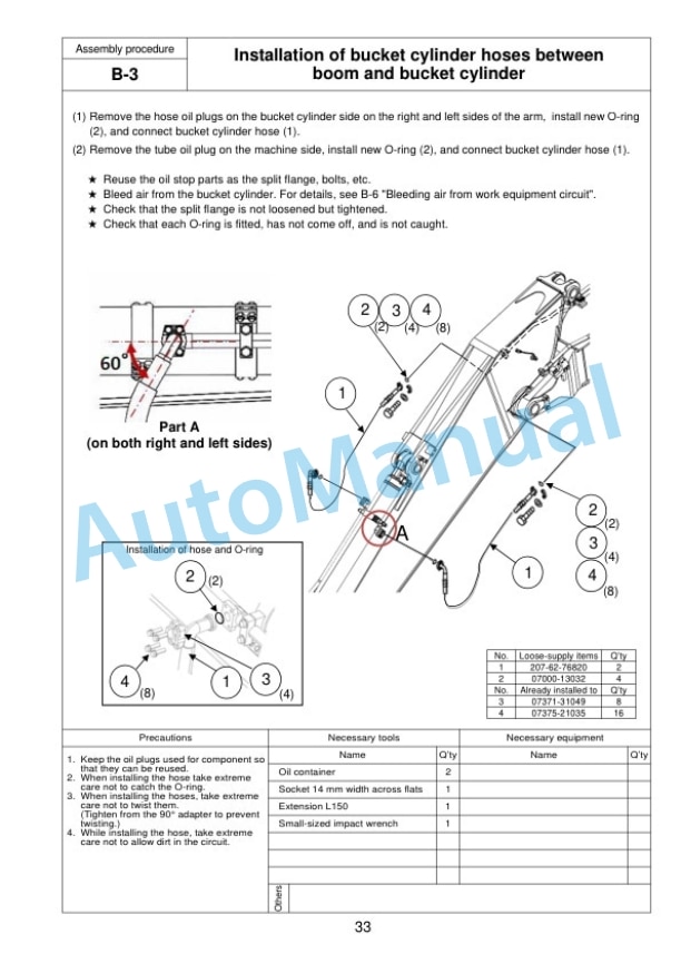 Komatsu PC360LC-11 Hydraulic Excavator Field Assembly Instruction GEN00130-01 3 Komatsu PC360LC-11 Hydraulic Excavator Field Assembly Instruction GEN00130-01 - Image 3