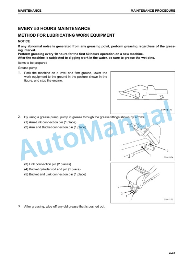 Komatsu PC360LC-11 Hydraulic Excavator Operation and Maintenance Manual TEN00670-03 5 Komatsu PC360LC-11 Hydraulic Excavator Operation and Maintenance Manual TEN00670-03 - Image 5