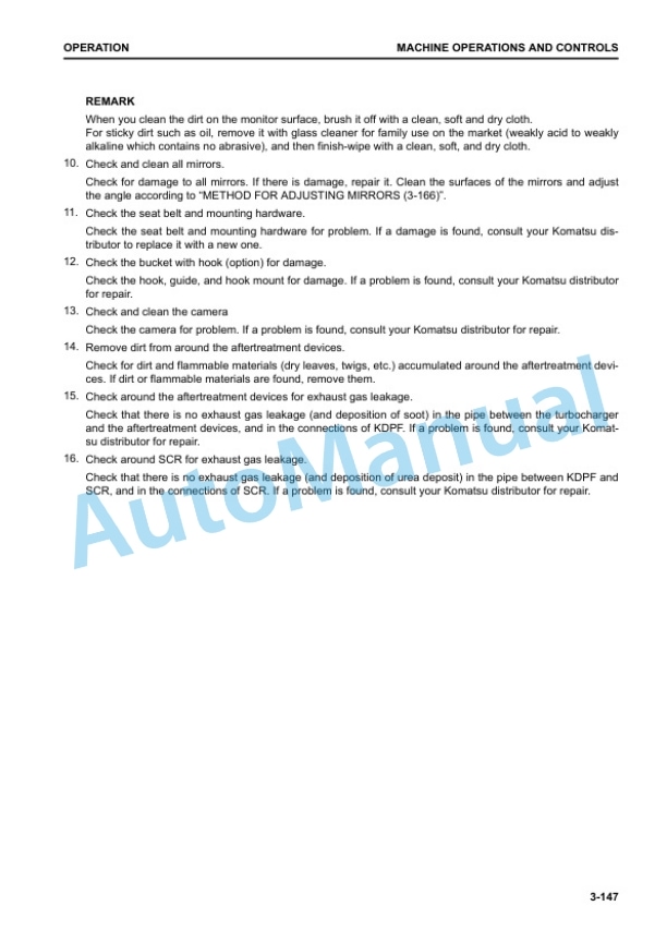 Komatsu PC360LC-11 Hydraulic Excavator Operation and Maintenance Manual TEN00910-07 3 Komatsu PC360LC-11 Hydraulic Excavator Operation and Maintenance Manual TEN00910-07 - Image 3