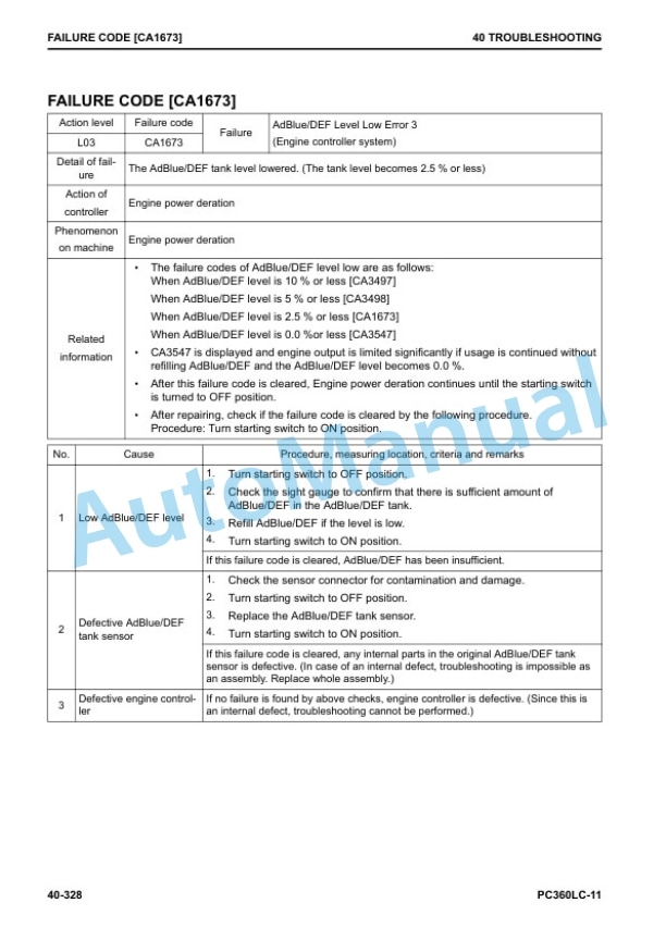 Komatsu PC360LC-11 Hydraulic Excavator Shop Manual SEN06513-04 3 Komatsu PC360LC-11 Hydraulic Excavator Shop Manual SEN06513-04 - Image 3