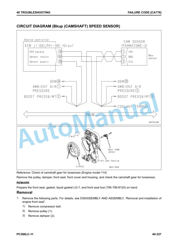 Komatsu PC360LC-11 Hydraulic Excavator Shop Manual SEN06513-11 3 Komatsu PC360LC-11 Hydraulic Excavator Shop Manual SEN06513-11 - Image 3
