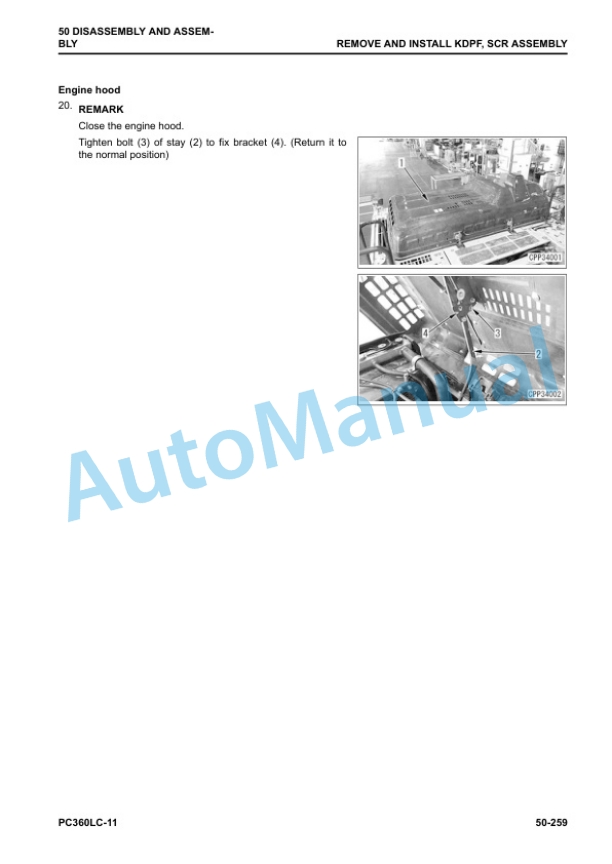 Komatsu PC360LC-11 Hydraulic Excavator Shop Manual SEN06513-17 5 Komatsu PC360LC-11 Hydraulic Excavator Shop Manual SEN06513-17 - Image 5